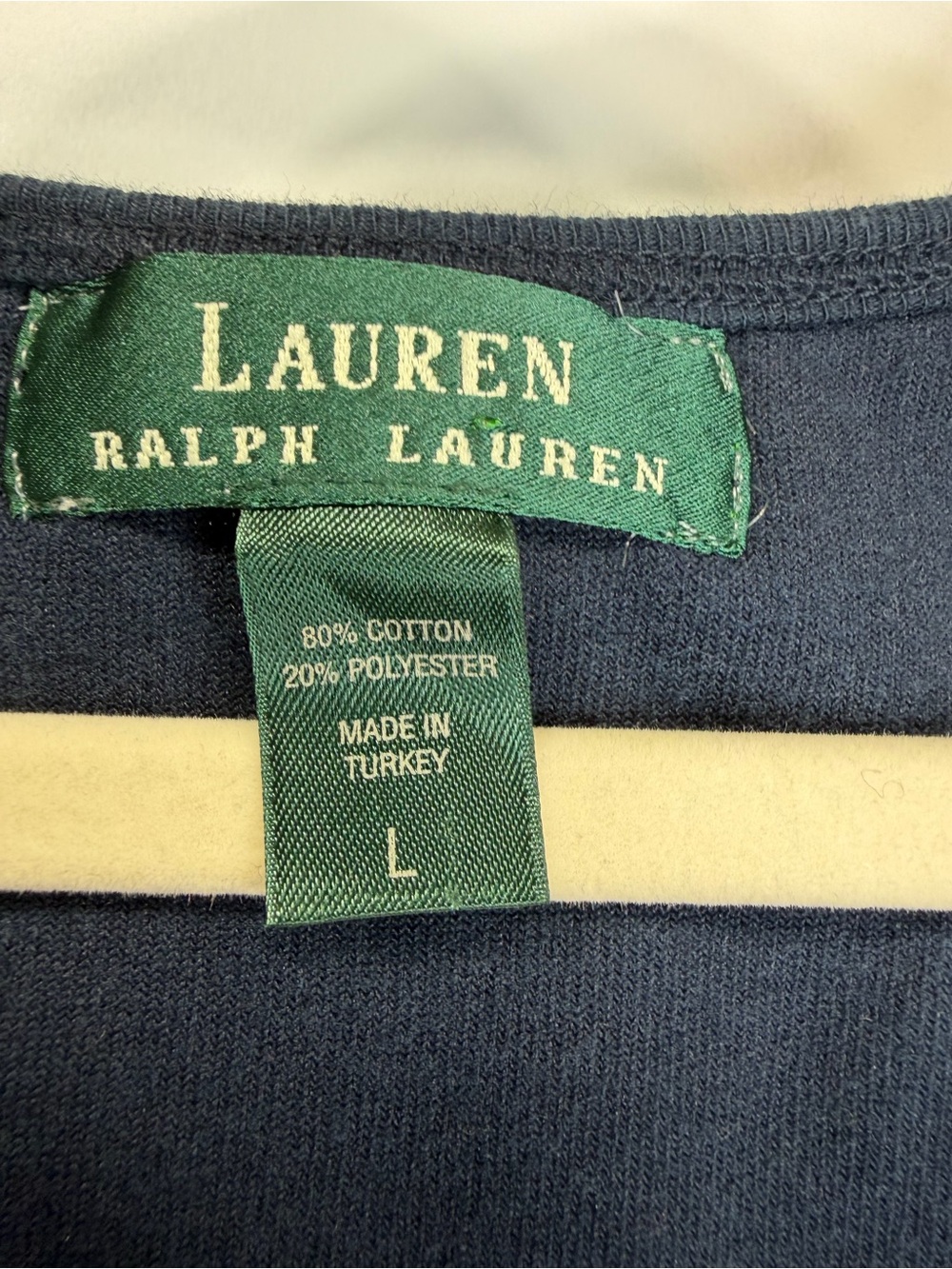 Lauren Ralph Lauren Navy Terry Cloth Tank Top Size Large - Picture 9 of 11